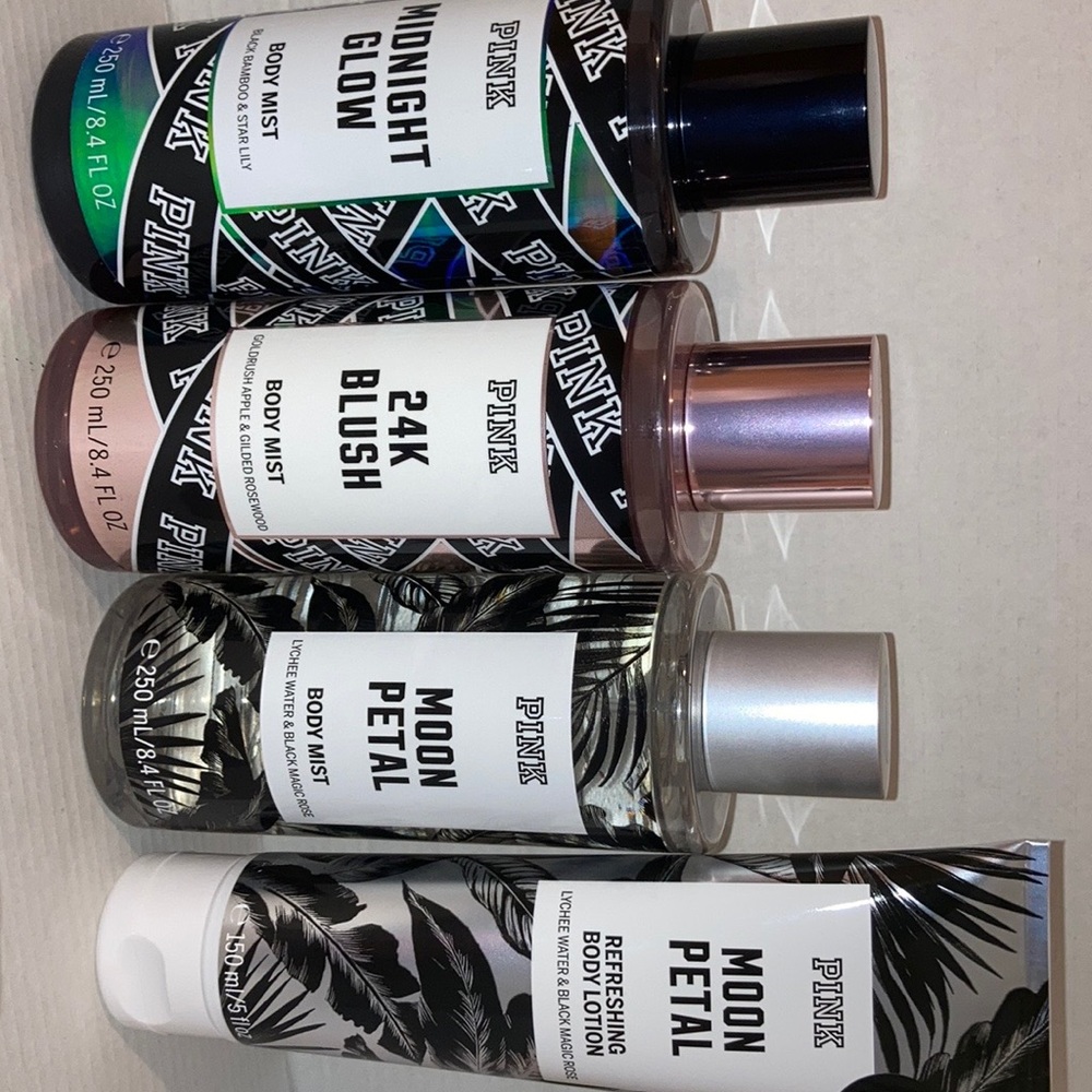 Bundle of 5 PINK body mists